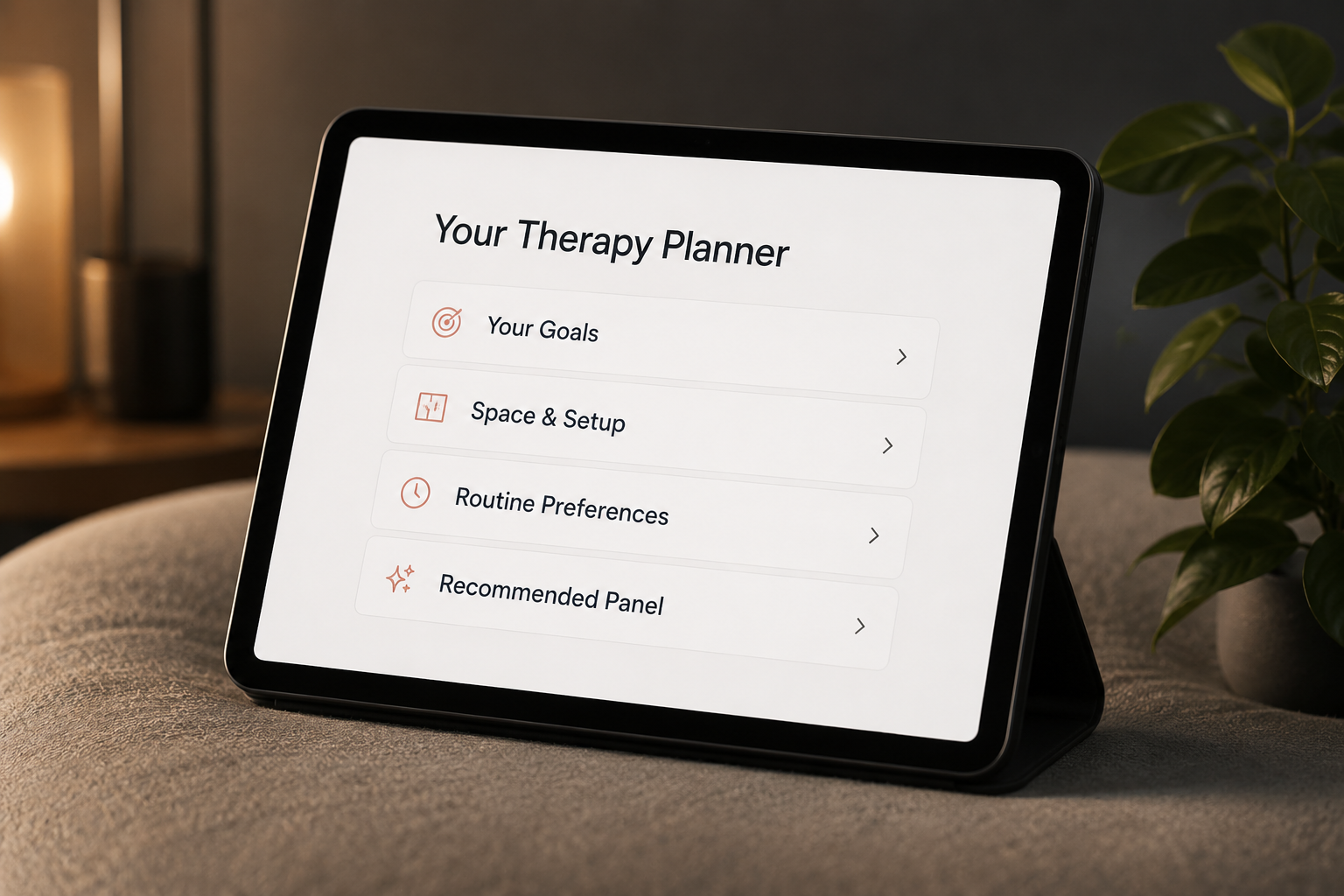 Evening wellness background